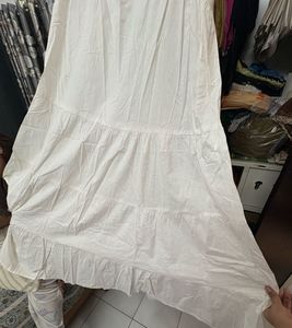White sleeveless maxi dress