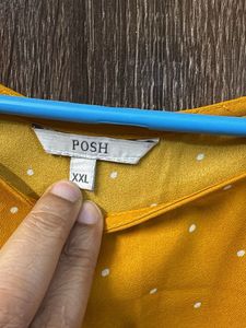 Yellow Polka Dot Top