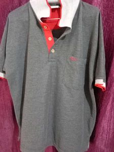 Men's Grey Polo T-Shirt