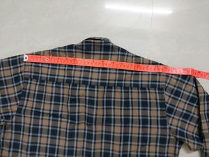 Shirt (New) Tyzer Black &amp; Brown Checkers Full Slee