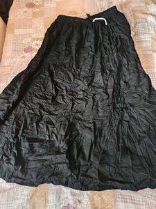 Boho Floral Crochet Crop Top and black skirt