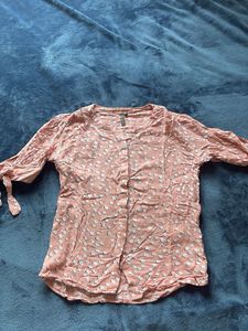 Floral Print Button-Down Top