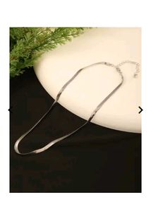 Chic Twisted Silver Chain Necklace