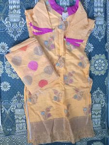 Yellow Kurta Set with Dupatta