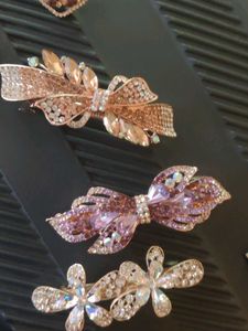 Sparkling Hair Clips Set (Combo of 6)