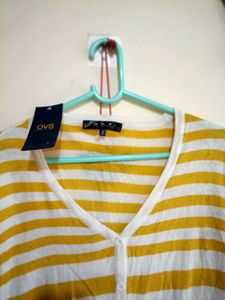 NWT OVS Striped Pure Cotton Cardigan
