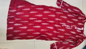 Maroon Kurta