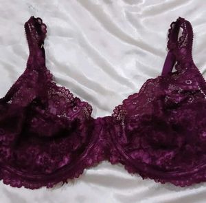 Purple Lace Bra