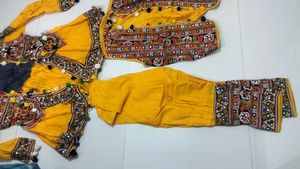 Male garba dress yellow 03 piece