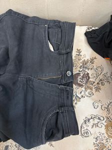 Black Cargo Jeans