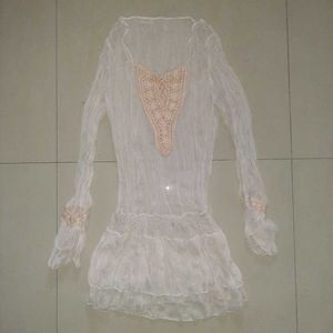 🌸 Chic Y2K Inspired Ice Pink Long Top