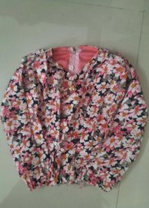 Floral Print baloon Crop top with Palazzo Pants