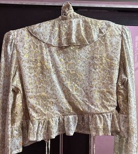 Chic Ruffled Tie-Front Blouse