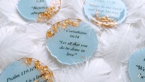 ✨Resin Fridge magnets Bible Words✨🙏