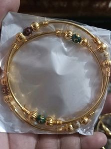 3 Pairs Gold-plated Bracelet Bengals For Women