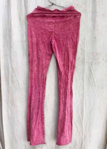 I. Pink Tie-Dye Flared Pants