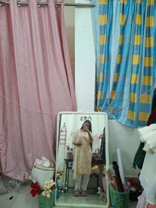 beige kurti set🫶