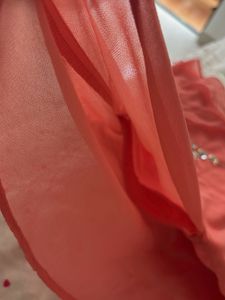 Coral Kurta with Sequins