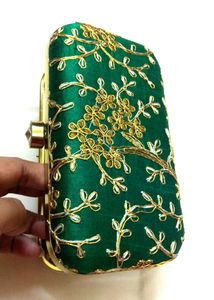 Embroidery Work Clutches