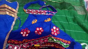 Blue Ghaghra Set For Girl