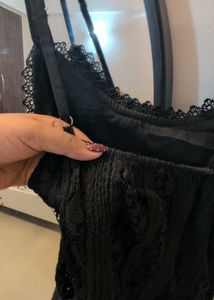 Elegant Black Lace Cami Top