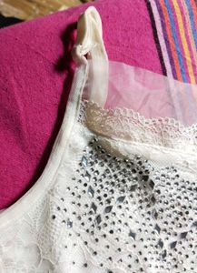 Preety Girls Crop Top Diamond Detailing