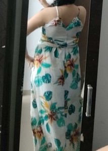 Floral White Dress
