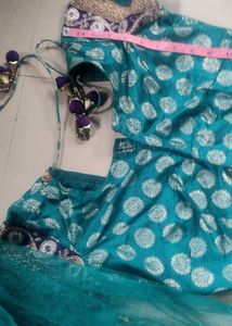 Beautiful Teal Lehenga Choli Set