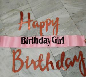 birthday decoration item and watch