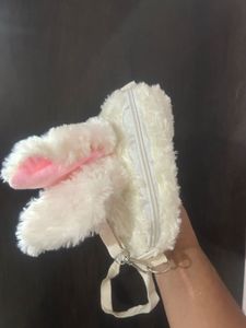 Cute Plush Bunny Crossbody Bag