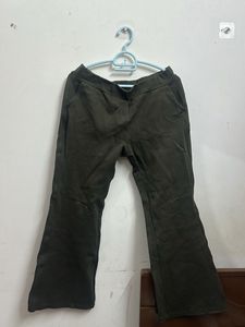 Dark Green Flared Pants