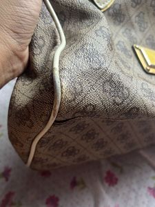 Stylish Guess Monogram Satchel Bag