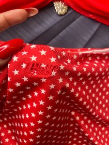imported Red Star Print Bikini Set