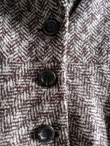 Chic Tweed Herringbone Blazer