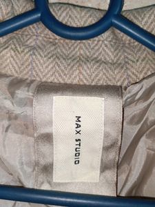 Oversized Plaid Double-Breasted Blazer