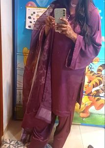 Pakistani farshi shalwar suit.