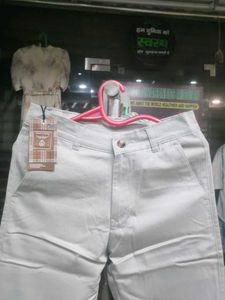 White Casual Trousers
