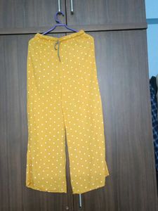 Yellow Polka Dot Palazzo Pants