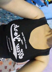 Black 'New York' Graphic Tank Top