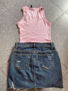 Denim Mini Skirt ONLYY