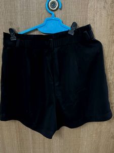 Classic Black High-Waisted Shorts