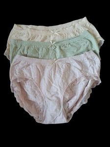 Lace Trim Panties (Set of 3)