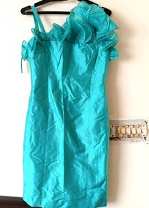 Stunning Teal Ruffle Dress