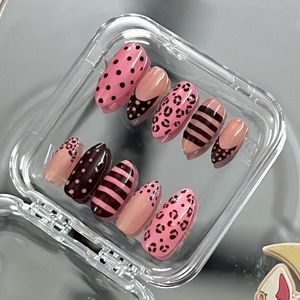 Polka dot press on nails