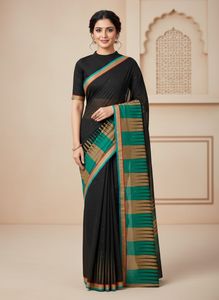 Elegant Black Saree🖤