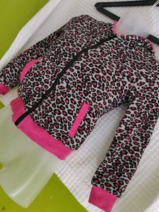 Animal Print Zip-Up Jacket