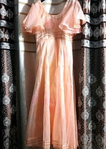 PEACH COLOUR GOWN
