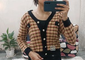 Tweed Knit Cardigan