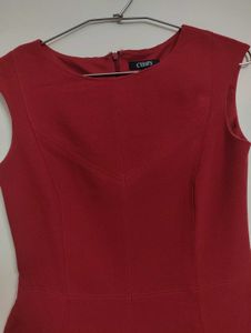 Chic Red Cap Sleeve Fit &amp; Flare Dress