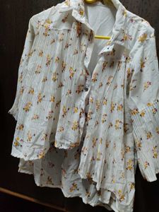 Floral Print Layered Shirt